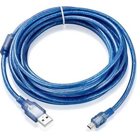 Resim Mini Usb Şarj Ve Data Kablosu 5 Pin Mini Usb To Usb Kablo 5m 