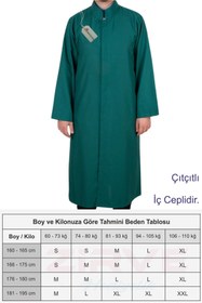 Resim Hediyeleşin Sade Cübbe İmam Cübbesi - YEŞİL 