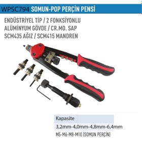 Resim Wp Pro Endüstriyel Tip 2 Fonksiyonlu Somun-pop Perçin Pensi 