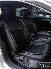 Resim Ön Arka Vip Deri ve Kumaş Minder Seti Oto Koltuk Kılıfı 8 Renk - 311122496 