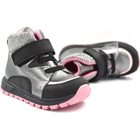 Resim Lepikids Bt48 Hakiki Deri Kız Çocuk Bot Platin Platin 