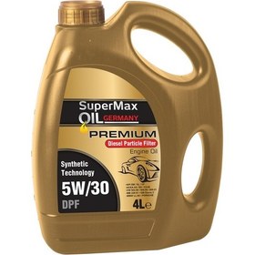 Resim Supermax Oil Germany Premium 5W-30 DPF Sentetik Motor Yağı 4 L 