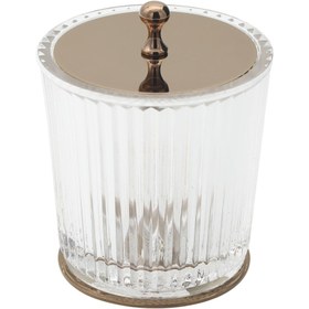 Resim Setüstü Linealux Pamukluk 7940 - Küçük / PVD Rose Çizgili Cam 