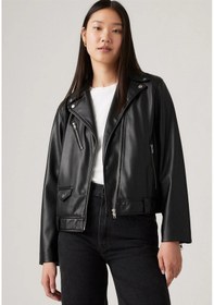 Resim Levi's Kadın Fonksiyonel Kendal Moto Biker Deri Ceket - A9373-0000 001 