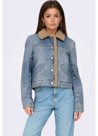 Resim Only Onlnadya Ls Teddy Kadın Jean Ceket Mavi 