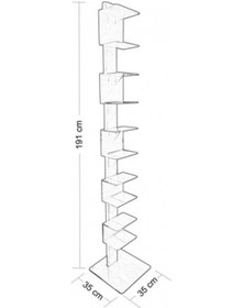 Resim Ron Ghost Floor Kitaplık 