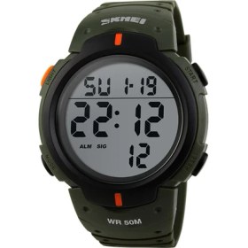 Resim Hanyang Armygreen Skmeı Üst Erkek Saat Moda Büyük Kadran Spor Saatler 50 M Su Geçirmez Çalar Saat Dijital Erkek Kol Saati Relogio Masculino (Yurt Dışından) 