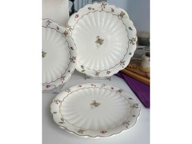 Resim Rossev Luna Flower Servis Sunum Pasta Seti 7'li 