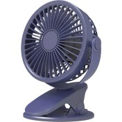 Resim Keluofu Taşınabilir USB Masa Fanı Klipsli Tip Şarj Edilebilir Mini Masa Fanı 360 Derece Döndürülebilir Klipsli Fan (Yurt Dışından) 