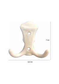 Resim 5 Adet Plastik Beyaz Mobilya Dolap Askı Portmanto Askısı 