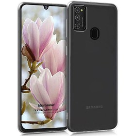 Resim Samsung Galaxy M21 Kılıf Transparent Soft Beyaz 