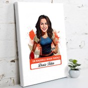 Resim Karikatürlü En Güzel Masa Tenisçisi Kanvas Tablo 