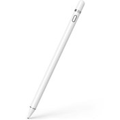 Resim Microsonic Pencil Hassas Stylus Şarj Edilebilir Dokunmatik Çizim Kalemi Beyaz 