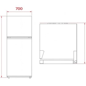 Resim Teka RTF 43750 WH Beyaz 70cm 413 lt No Frost Solo Buzdolabı 