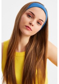 Resim Kadın %100 Pamuklu Penye, Kaymaz, Terletmez, Ultra Hafif, Spor Saç Bandı Bandana - Tek Ebat / Parlament Parlament 