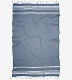 Resim Recycle Geri Dönüşümlü İplikten Peştemal Lacivert - Lacivert / 90x155 