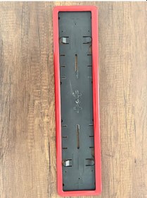 Resim Oto Plaka 1 Adet Kırmızı 