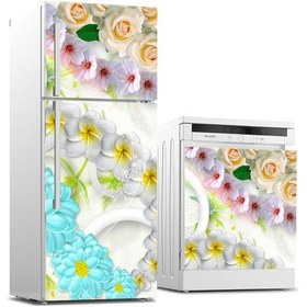 Resim Buzdolabı Ve Bulaşık Makinası Beyaz Eşya Sticker Kaplama Renkli Ç (540887672) 