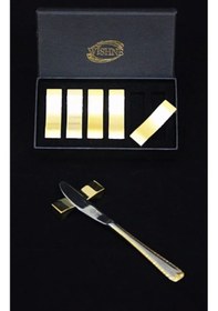 Resim Bıçak Dayama Altın 6 Adet Sofra Aksesuarı 