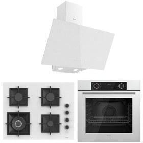 Resim Ferre Fryart Sc serisi Wok'lu Beyaz 3'lü Ankastre Set ( xe63cb-sc406-d078 ) 