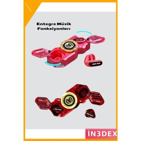 Resim İn3dex Bluetooth Müzikli Spinner Taşınabilir Eğlence Aleti 