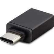 Resim Otg Type-C To USB Çevirici Otg Type-C To USB Siyah Metal Kutulu Hadron HN4457K 
