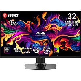 Resim MSI 31.5 MAG 321UP QD-OLED X24 3840X2160 UHD Flat 240HZ 0.03MS Freesync Premium Pro Gaming Monitör 