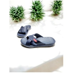 Resim Gezer Günlük Çapraz Islak Zemin Kaymaz Taban Plaj,deniz,banyo Terliği Lacivert 