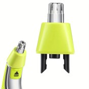 Resim Siyah OneBlade Yedek Başlıklar Burun ve Kulak için - Tüm Modellerle Uyumlu, ABS Malzeme, Şarj Edilmeyen Güç Modu, Çoklu Bıçak Dolumları Dahil, Burun Bıçağı Yedek Parça | Şık Siyah Tasarım | Dayanıklı ABS Malzeme, Tıraş Makinesi Yedek Parça 