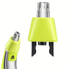 Resim Siyah OneBlade Yedek Başlıklar Burun ve Kulak için - Tüm Modellerle Uyumlu, ABS Malzeme, Şarj Edilmeyen Güç Modu, Çoklu Bıçak Dolumları Dahil, Burun Bıçağı Yedek Parça | Şık Siyah Tasarım | Dayanıklı ABS Malzeme, Tıraş Makinesi Yedek Parça 