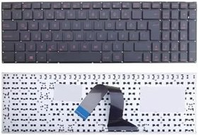 Resim Asus D552C ile Uyumlu Klavye Kırmızı Tuş 