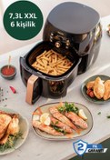 Resim Philips Sağlıklı Yağsız Yiyecekler Premium XXL 7,3 Litre Airfryer & Fritöz 