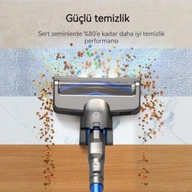 Resim Daders Home GSC50 Şarjlı Dikey Süpürge, 23000PA Güçlü Emişli Hafif Çubuk Elektrikli Süpürge 30 Dakika Uzun Çalışma Süresi, Çıkarılabilir Pil, El Araba Sert Zemin Halı Evcil Hayvan Kılı Için El Süpürgesi 