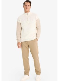 Resim DeFacto Regular Fit Normal Kesim Kumaş Pantolon Cepli Düz Paça E2937AX24WNBG198 