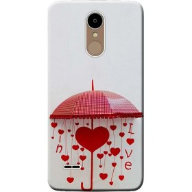 Resim Ceppare Lg K10 2017 Kılıf LG-M250 Desen Baskılı Silikon Kapak Şemsiye STK:304 