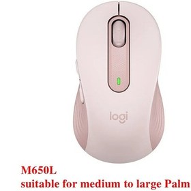 Resim Logitech M650/m650l Kablosuz Bluetooth Fare Sessiz Ofis Dizüstü Fareler M650l Pink M221 