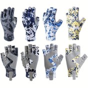 Resim Kayak Yapmak, Kürek Çekmek, Av ve Balık Tutma için Gelişmiş Aşınma Direncine Sahip Üniseks Dış Mekan Eldivenleri - Nefes Alabilen Polyester Spandeks Kumaş Sizi Güneş Yanığı Olmadan Tüm Gün Serin ve Rahat Tutar. Esneklikinizi Etkilemeden 4 Yönlü Gerdirme Malzemesi ile Kanca veya Yem Değiştirirken Rahat Bir Uyum Sağlar. Manşetlerde ve Orta Parmakta Entegre Çekme Halkaları Kolay Giyip Çıkarılabilir Tasarım. 