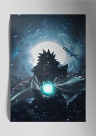 Resim Metal Baskı Parlak Anime Duvar Tablosu - Naruto Uzamaki, Manga Serisi 