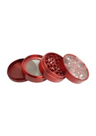 Resim Kırmızı 63 mm. Tütün Baharat Herbal Öğütücüsü Parçalayıcı pt55krx 