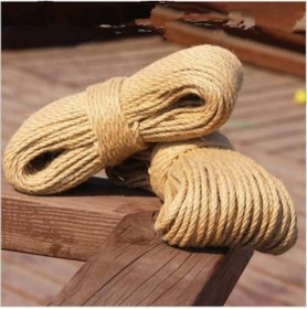 Resim Naturel Lighting Tam Kesit 50 Metre Jüt Ip Kendir Halat 5 Mm Jut Halat-Hasır Ip-Kendir Ip- Salıncak Ipi 5 MM 50 METRE 