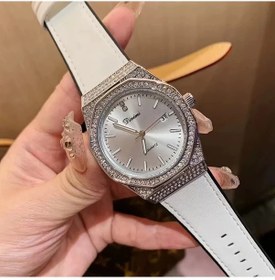 Resim Fochsia Kadınlar İçin Şık Beyaz Kadranlı Ve Kayışlı Kuartz Kol Saati - Hediyelik Diğer 