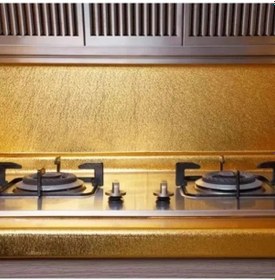 Resim Yapışkanlı Gold Mutfak Tezgah Folyosu 