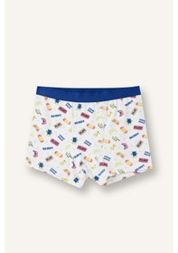 Resim Defacto Kaykay Baskılı Penye 3lü Boxer Erkek Çocuk H1661a826smwt34 Beyaz-wt34 