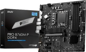 Resim PRO B760M-P Intel B760 LGA1700 DDR4 4800MHz (OC) VGA/HDMI/DP M.2 mATX Anakart MSI