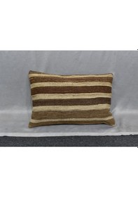 Resim Zehra Abla Halı Yeni El Dokuma Dekoratif Kilim Kırlent Yastık Kılıfı 6671 Çok Renkli 