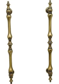 Resim Şehzade Antik Sarı Mobilya Dolap Mutfak Çekmece Kulpu 160 Mm 16 Cm 2 Adet 