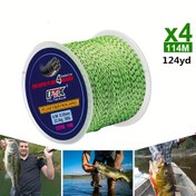 Resim FTK 124 Yarda (114m) Benekli Örgülü PE Balıkçılık İpi, 9.07-22.68KG Yük Sınırı, 0.16-0.35mm Kalınlık, 4 Tel Çoklu Filamanter - Renk Kaybı Yok, Deniz, Dere ve Göl Balıkçılığı İçin Uygun, Karışık Renkler, Örgülü Balıkçılık İpi 