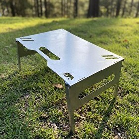 Resim Kamp Ayısı Unibase Galvaniz Çelik Çantalı Modüler Katlanır Kamp Masası 2 MM 