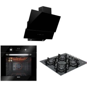 Resim ukinox Nova - Ares 60 - Hawk Dijital 60 Siyah Ankastre Set 