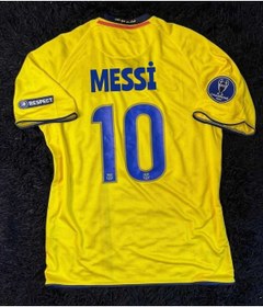 Resim jabuka Barcelona 2008/09 Sezonu Lionel Messi Nostalji Forması (SARI) 